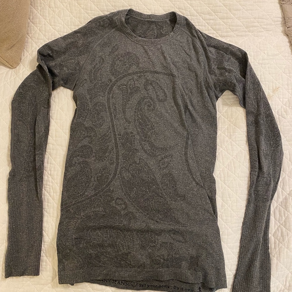 Gray Lululemon long sleeve